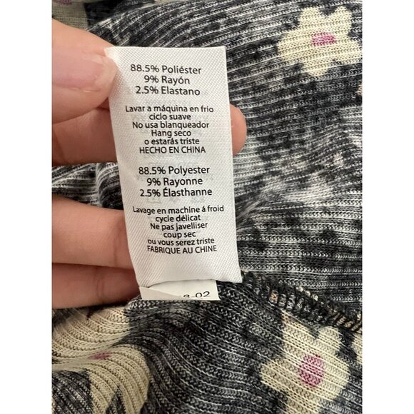 Lularoe Women Size S Cardigan Floral Duster Ribbed Fabric Cottagecore Loungewear - Picture 9 of 11